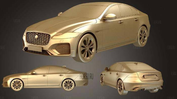 Jaguar XF 2021 stl model for CNC